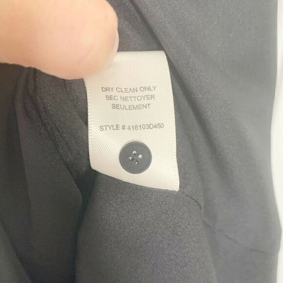 Rebecca Taylor Black Crepe Lace Short Sleeve Dress - Picture 10 of 12